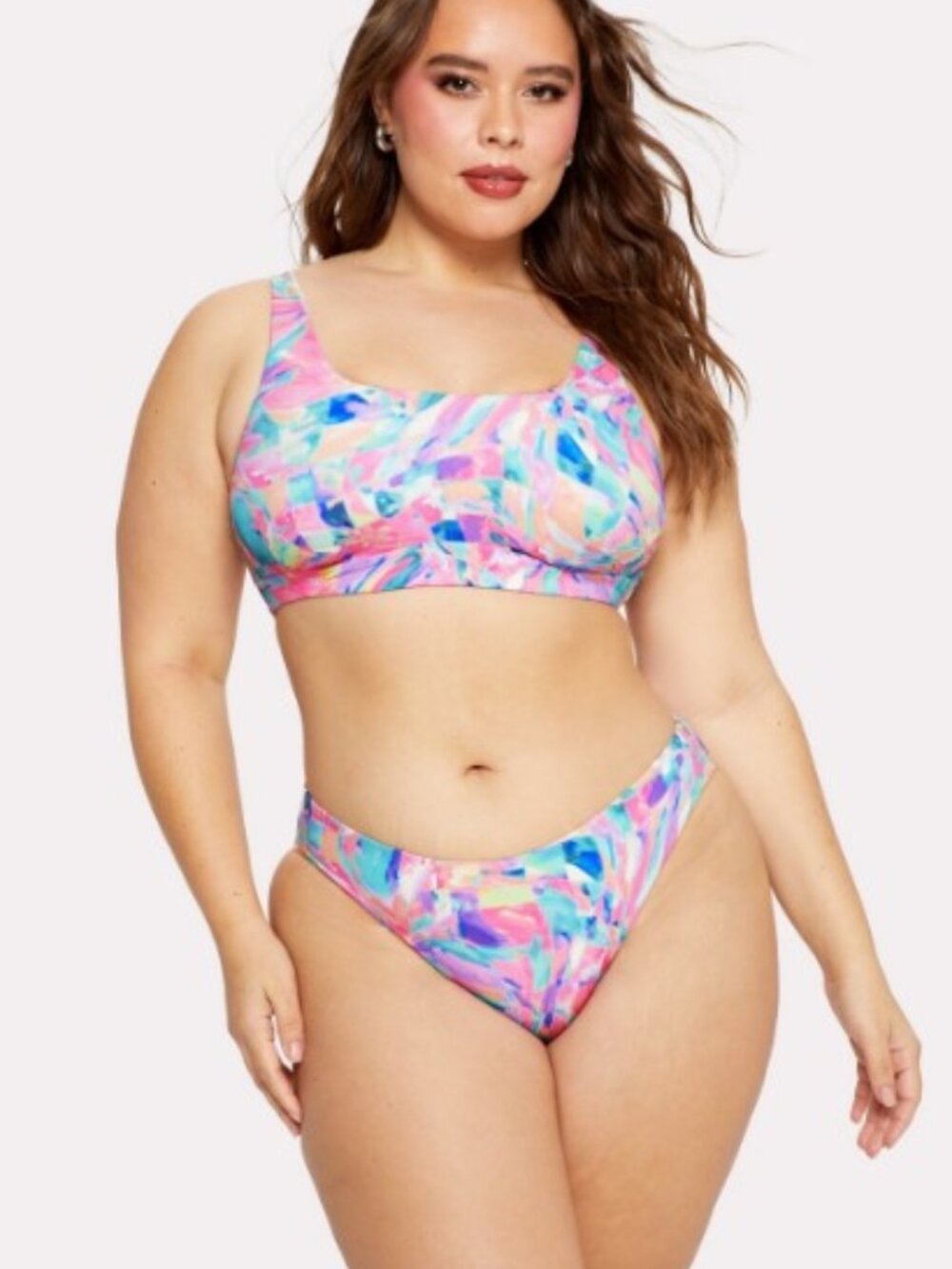 Shaping Swim Square Neck Swim Set 3X